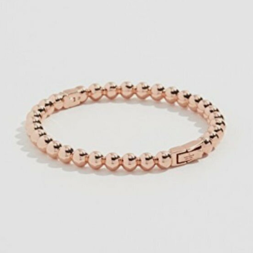 Kate Spade Bracelet Rose Gold Golden Girl Ball Hinged Bangle